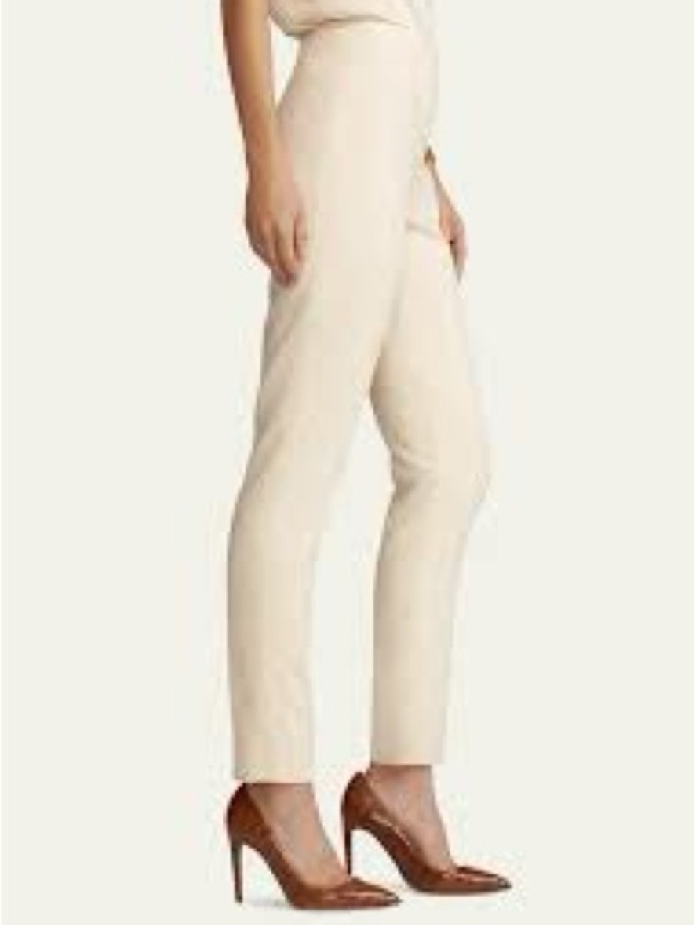 Ralph Lauren Cream Pull On Pants. 12